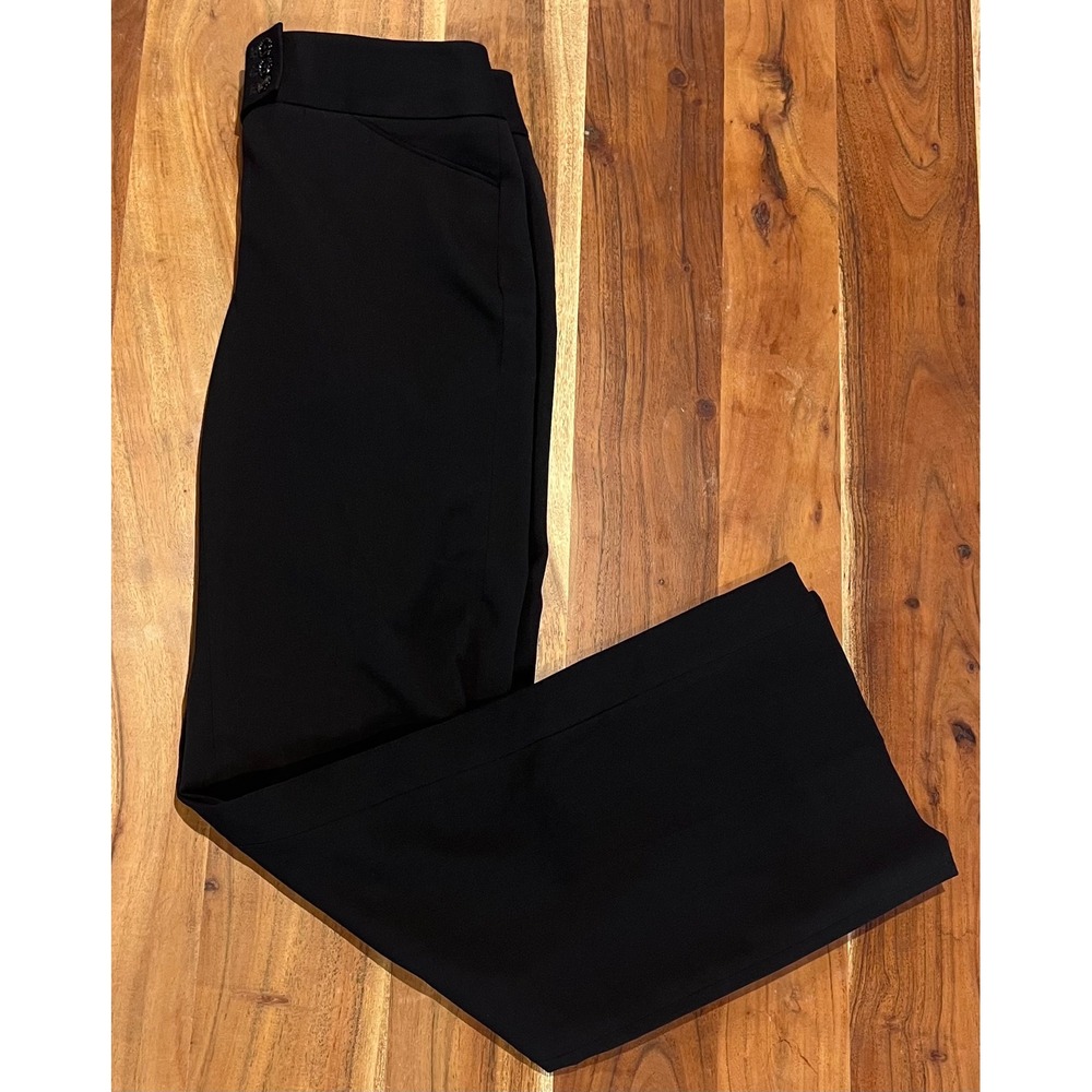 White House Black Market Modern Bootcut Pants Black Size 00S Legacy NWT